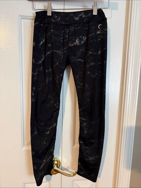 ZYIA Black Leggings with Subtle Silver Speckle